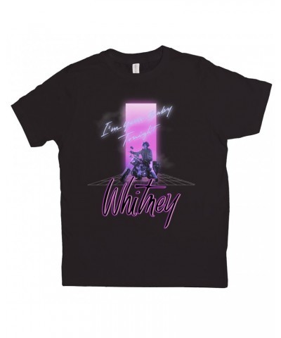 Whitney Houston Kids T-Shirt | Neon Light I'm Your Baby Tonight Image Kids Shirt $9.89 Kids