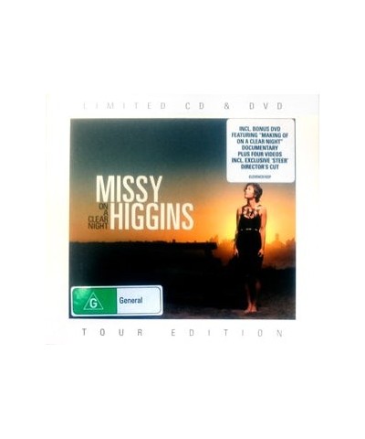 Missy Higgins 'On A Clear Night' Limited CD and DVD Tour Edition $31.01 CD