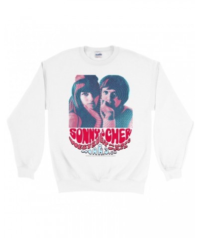 Sonny & Cher Sweatshirt | Westbury Music Fair Red Psychedelic Flyer Sweatshirt $4.12 Sweatshirts