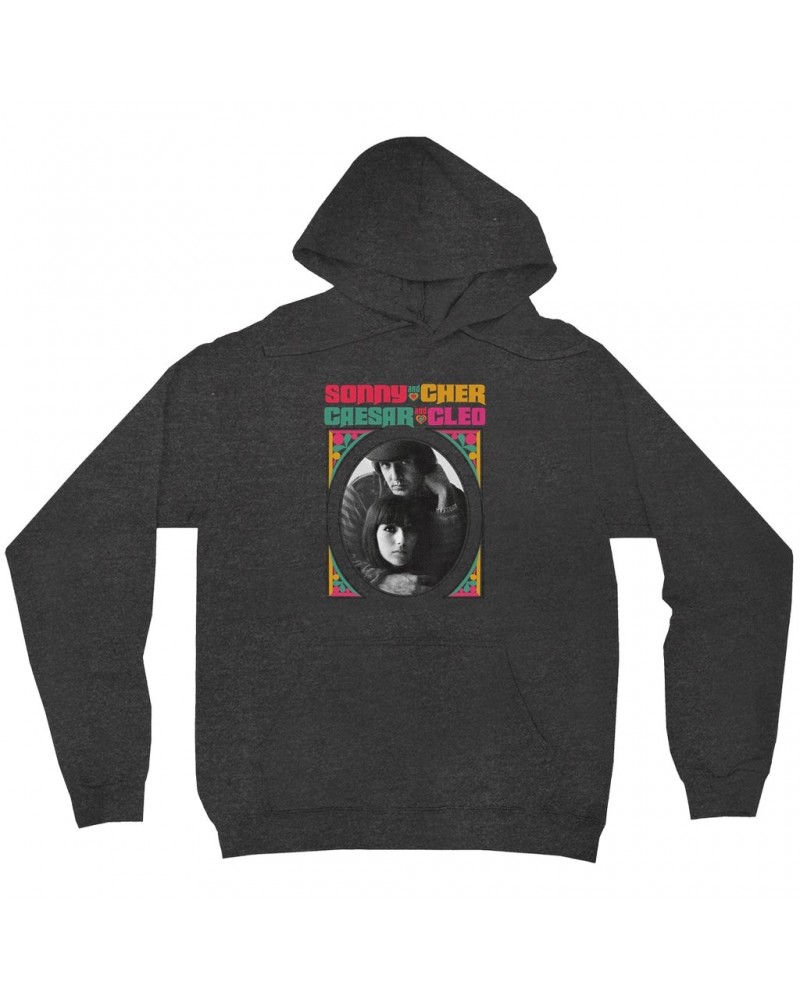 Sonny & Cher Hoodie | Retro Frame Caesar And Cleo Image Hoodie $6.49 Sweatshirts