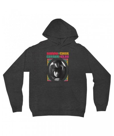 Sonny & Cher Hoodie | Retro Frame Caesar And Cleo Image Hoodie $6.49 Sweatshirts