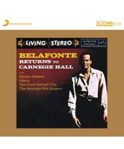 Harry Belafonte RETURNS TO CARNEGIE HALL CD $16.24 CD