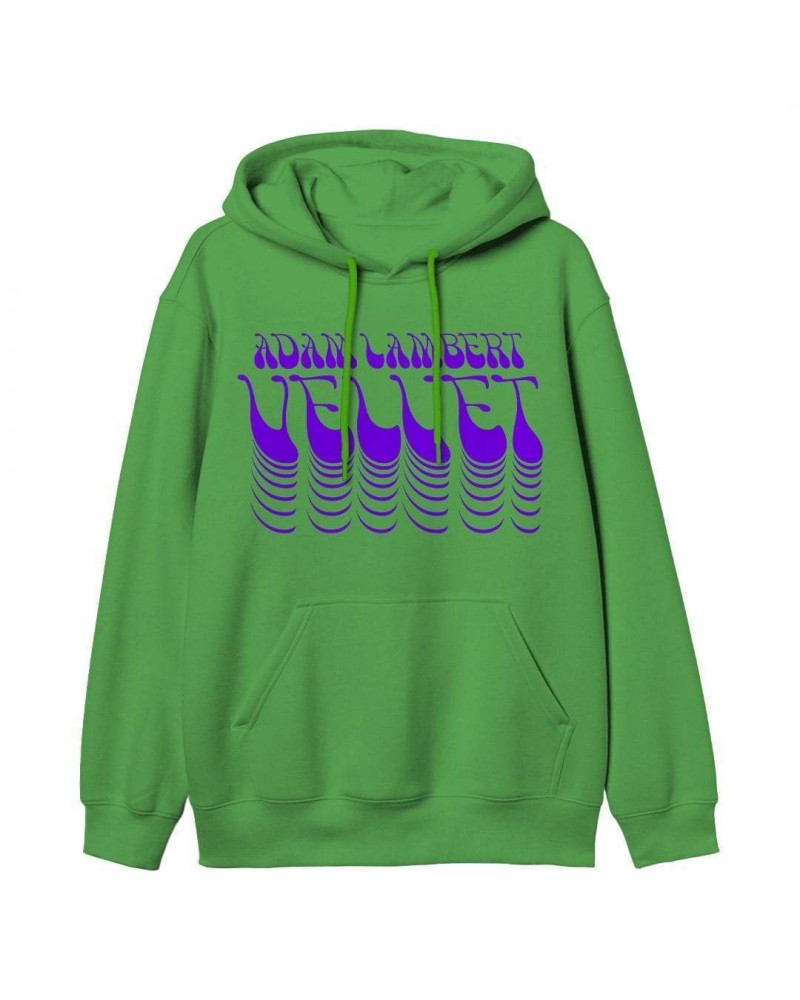 Adam Lambert Green Flock Print Hoodie + Download $5.84 Sweatshirts