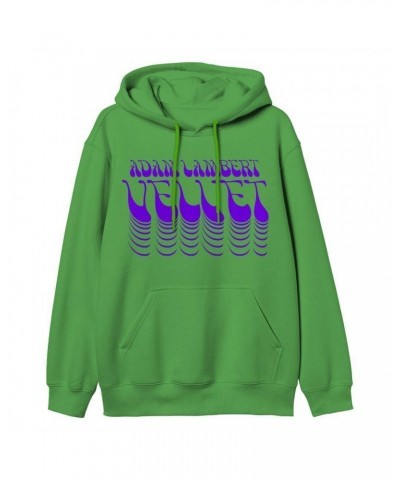 Adam Lambert Green Flock Print Hoodie + Download $5.84 Sweatshirts