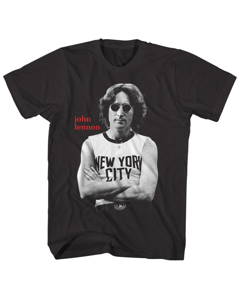 John Lennon T-Shirt | New York City Black & White Photo Shirt $10.44 Shirts