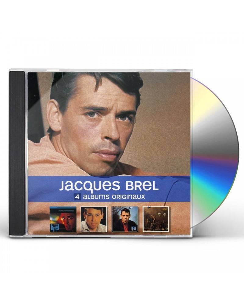 Jacques Brel 4 ORIGINAL ALBUMS CD $9.45 CD