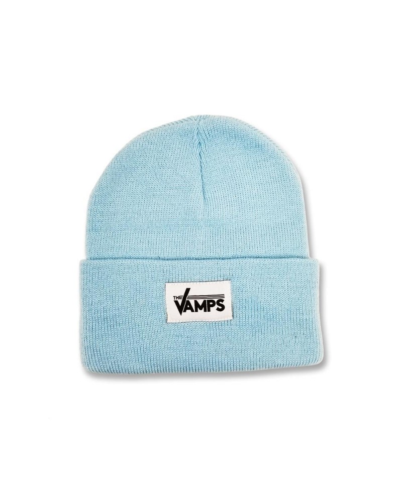 The Vamps Baby Blue Woven Label Beanie $9.79 Hats