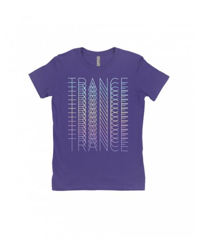 Music Life Ladies' Boyfriend T-Shirt | In Trance Shirt $8.31 Shirts