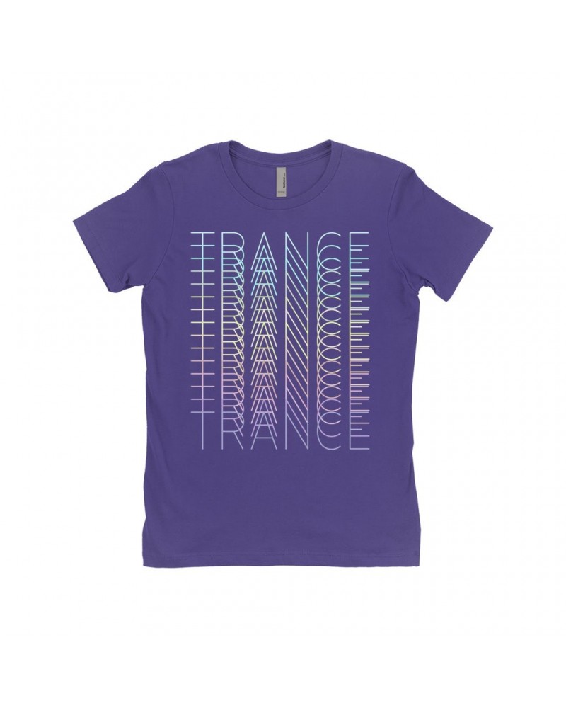 Music Life Ladies' Boyfriend T-Shirt | In Trance Shirt $8.31 Shirts