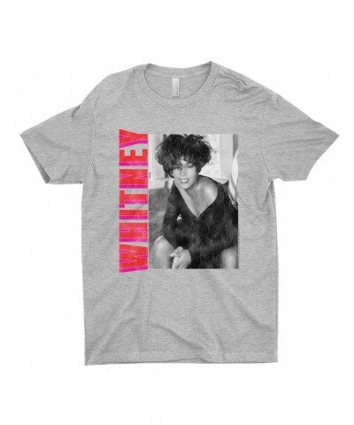 Whitney Houston T-Shirt | Whitney Pink And Red Design Distressed Shirt $7.09 Shirts