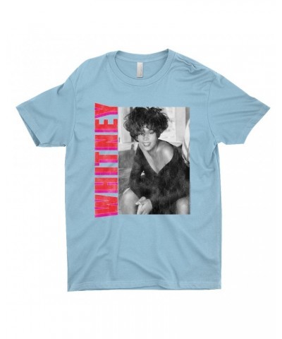 Whitney Houston T-Shirt | Whitney Pink And Red Design Distressed Shirt $7.09 Shirts