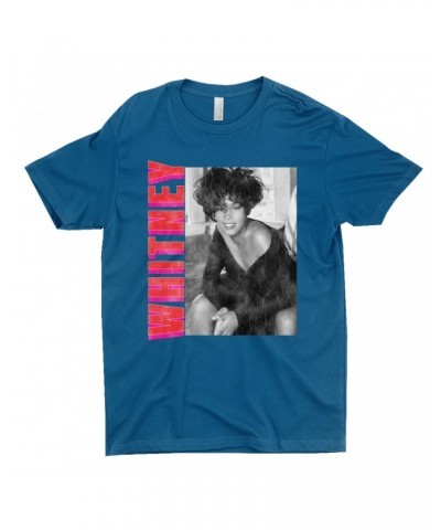 Whitney Houston T-Shirt | Whitney Pink And Red Design Distressed Shirt $7.09 Shirts