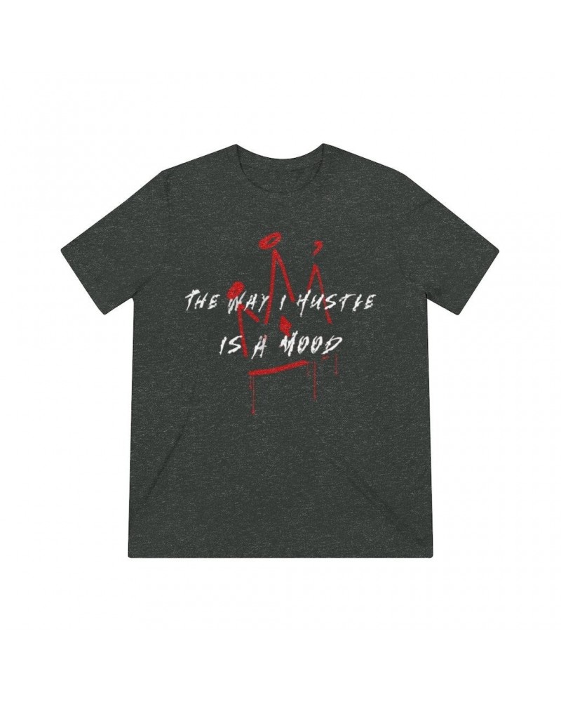 Phenix Red Unisex Triblend "Hustle is a Mood" Tee $5.31 Shirts