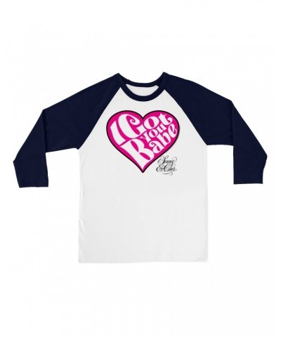 Sonny & Cher 3/4 Sleeve Baseball Tee | I Got You Babe Heart And Logo Shirt $8.90 Shirts