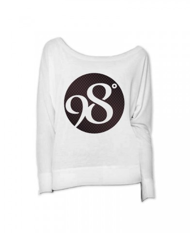 98 Degrees Weave Logo Ladies Long Sleeve Scoop Neck $7.28 Shirts