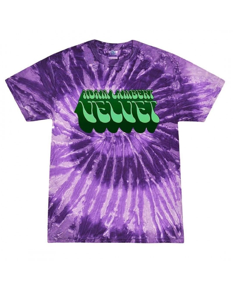 Adam Lambert Deep Purple Tie-Dye Logo Tee $13.25 Shirts