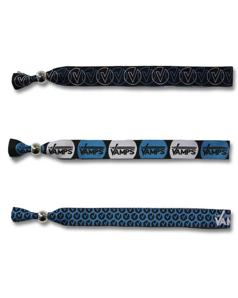 The Vamps Blue Logo Wristband Set $17.99 Clothes