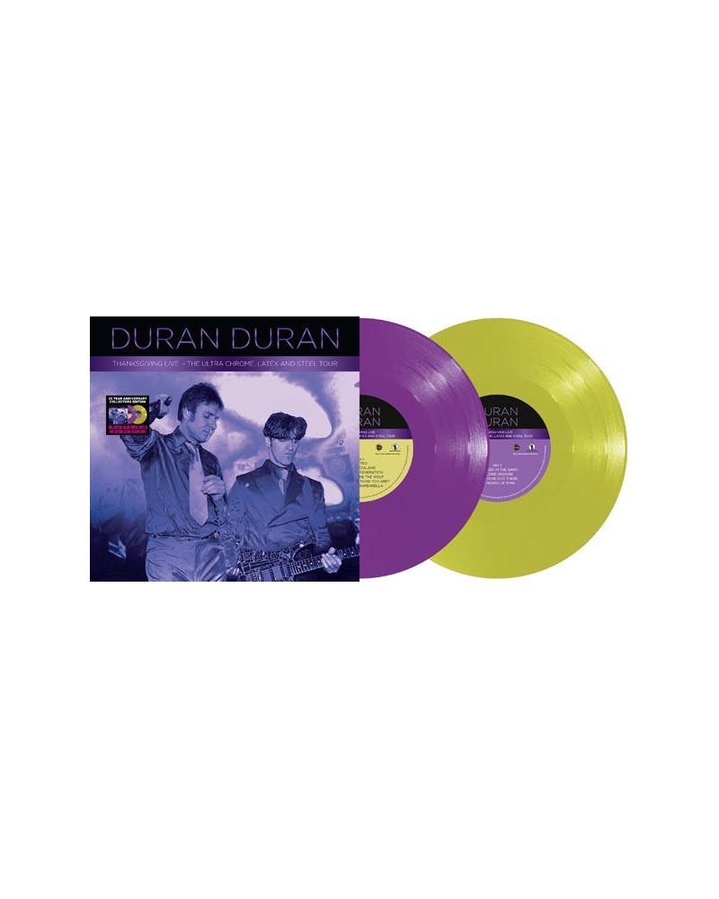 Duran Duran LP - The Ultra Chrome Latex & Steel Tour (Yellow/Purple Vinyl) $6.65 Vinyl