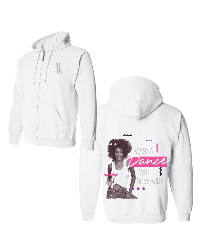 Whitney Houston I Wanna Dance With Somebody Pop Zip Hoodie $3.87 Sweatshirts