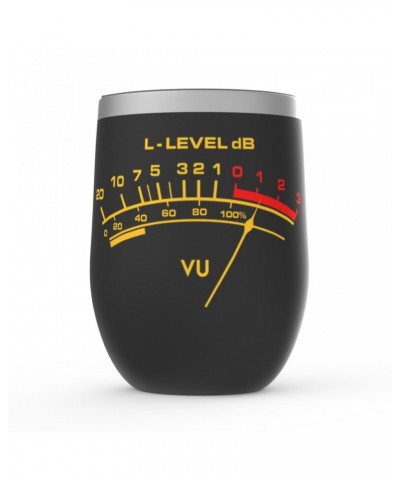 Music Life Wine Tumbler | VU Audio Meter Stemless Wine Tumbler $9.79 Drinkware