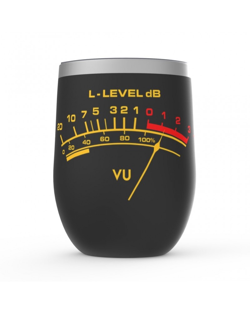 Music Life Wine Tumbler | VU Audio Meter Stemless Wine Tumbler $9.79 Drinkware