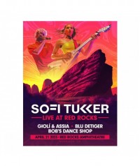 Sofi Tukker 2023 Limited Edition Red Rocks Poster $7.42 Decor