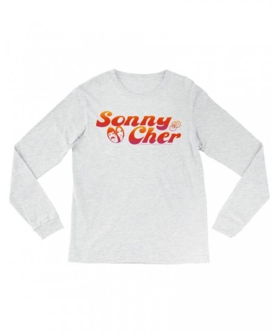 Sonny & Cher Heather Long Sleeve Shirt | Comedy Hour TV Show Logo Shirt $9.59 Shirts