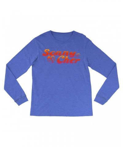 Sonny & Cher Heather Long Sleeve Shirt | Comedy Hour TV Show Logo Shirt $9.59 Shirts