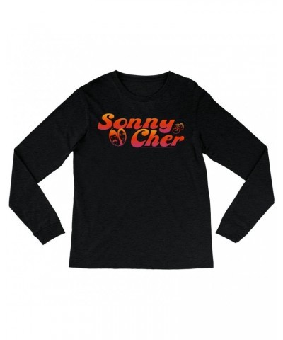 Sonny & Cher Heather Long Sleeve Shirt | Comedy Hour TV Show Logo Shirt $9.59 Shirts