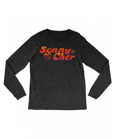 Sonny & Cher Heather Long Sleeve Shirt | Comedy Hour TV Show Logo Shirt $9.59 Shirts