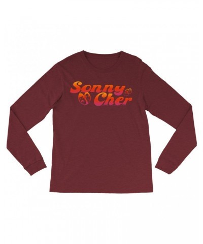 Sonny & Cher Heather Long Sleeve Shirt | Comedy Hour TV Show Logo Shirt $9.59 Shirts