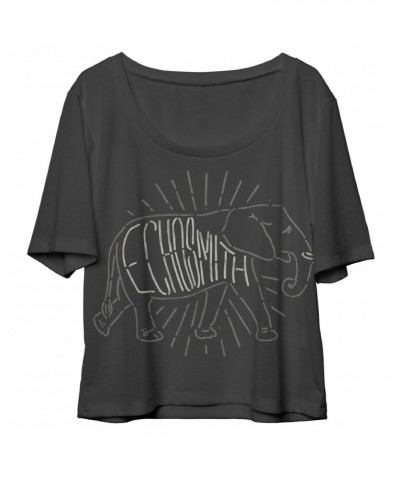 Echosmith Elephant Burst Heather Charcoal Flowy T-Shirt $4.64 Shirts