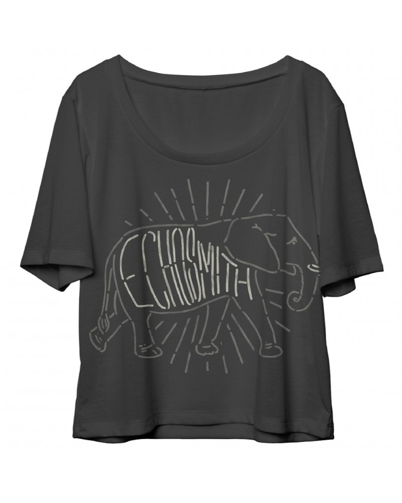 Echosmith Elephant Burst Heather Charcoal Flowy T-Shirt $4.64 Shirts