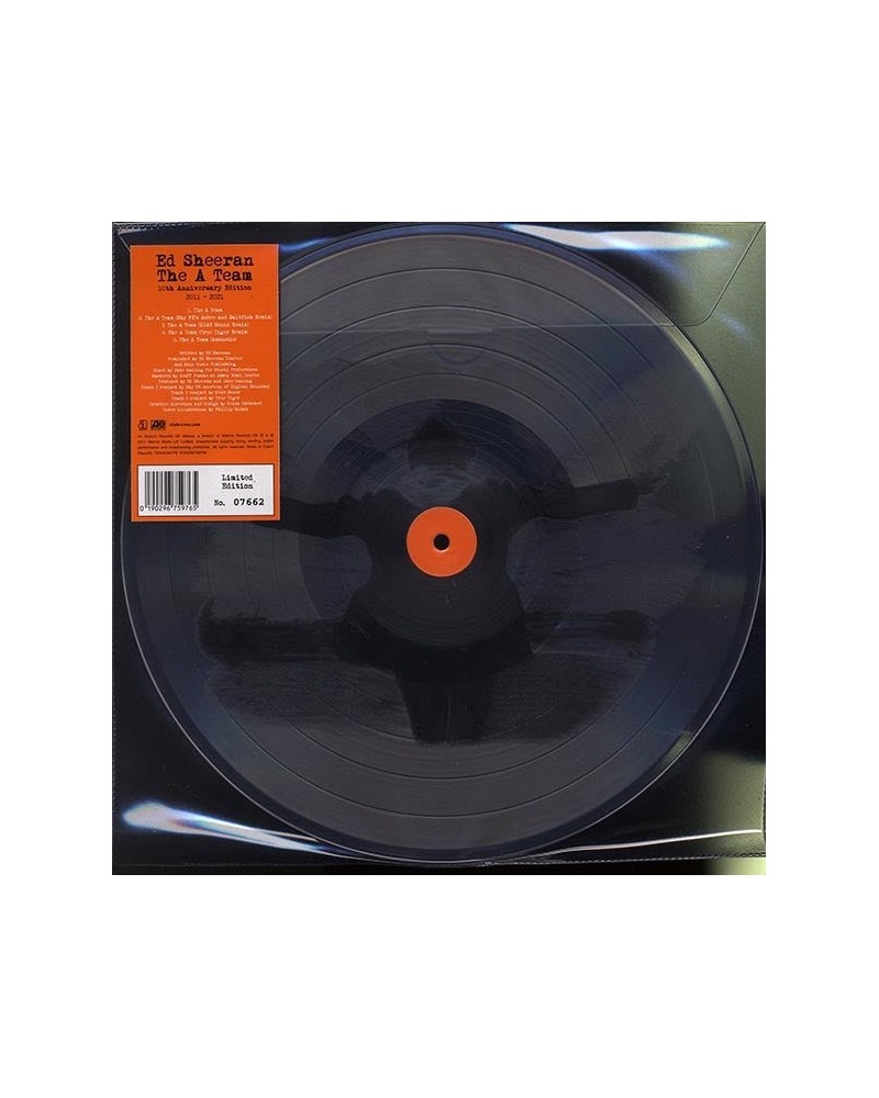 Ed Sheeran LP - The A Team (10th Anniv. Ed.) (RSD 2021) (numbered ltd.ed.) (picture disc) (Vinyl) $10.65 Vinyl