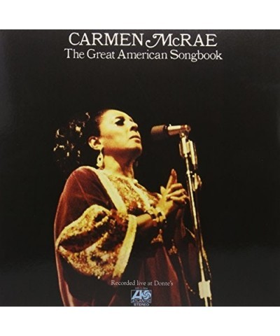 Carmen McRae GREAT AMERICAN SONGBOOK Vinyl Record $14.48 Vinyl