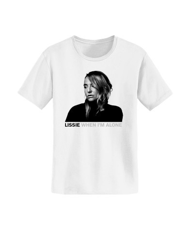 Lissie WHEN I'M ALONE: THE PIANO RESTROSPECTIVE ALBUM COVER WHITE TEE $7.09 Shirts