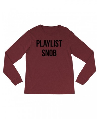 Music Life Heather Long Sleeve Shirt | Playlist Snob Shirt $4.51 Shirts