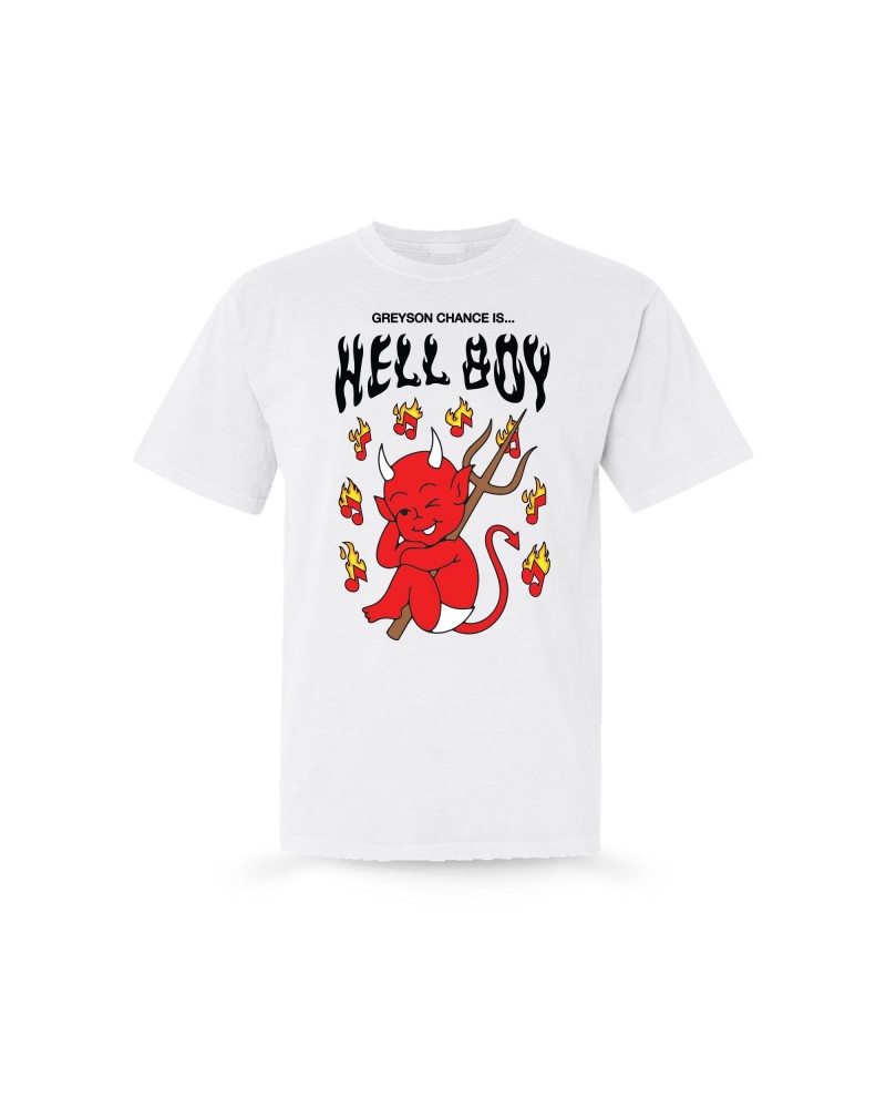 Greyson Chance Hellboy Tee - White $6.10 Shirts