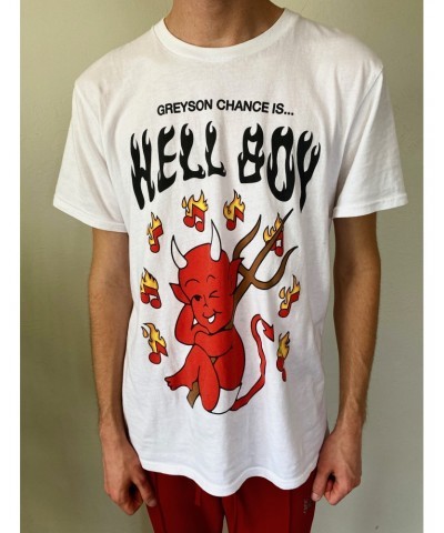 Greyson Chance Hellboy Tee - White $6.10 Shirts