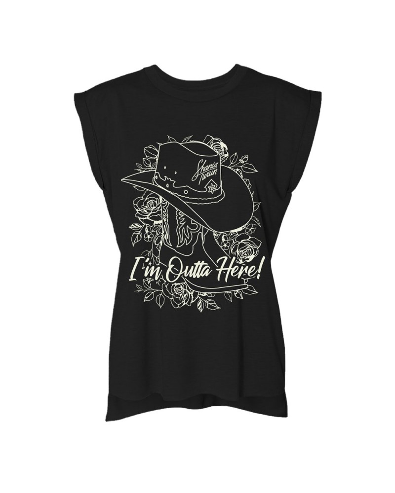 Shania Twain I'm Outta Here Women's Black Tank $10.57 Shirts