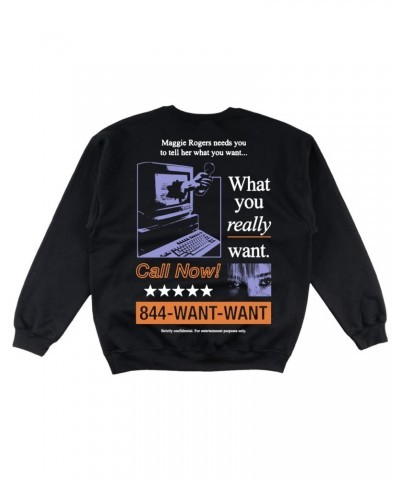 Maggie Rogers Want Want Crewneck Sweatshirt $6.11 Sweatshirts