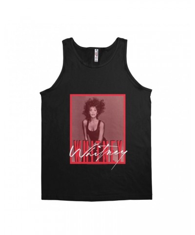 Whitney Houston Unisex Tank Top | Whitney Red Tone Photo Design Shirt $6.92 Shirts