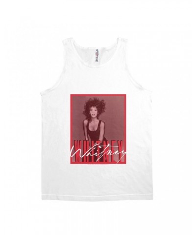 Whitney Houston Unisex Tank Top | Whitney Red Tone Photo Design Shirt $6.92 Shirts