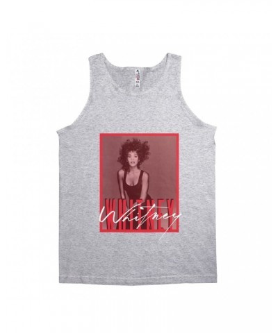 Whitney Houston Unisex Tank Top | Whitney Red Tone Photo Design Shirt $6.92 Shirts