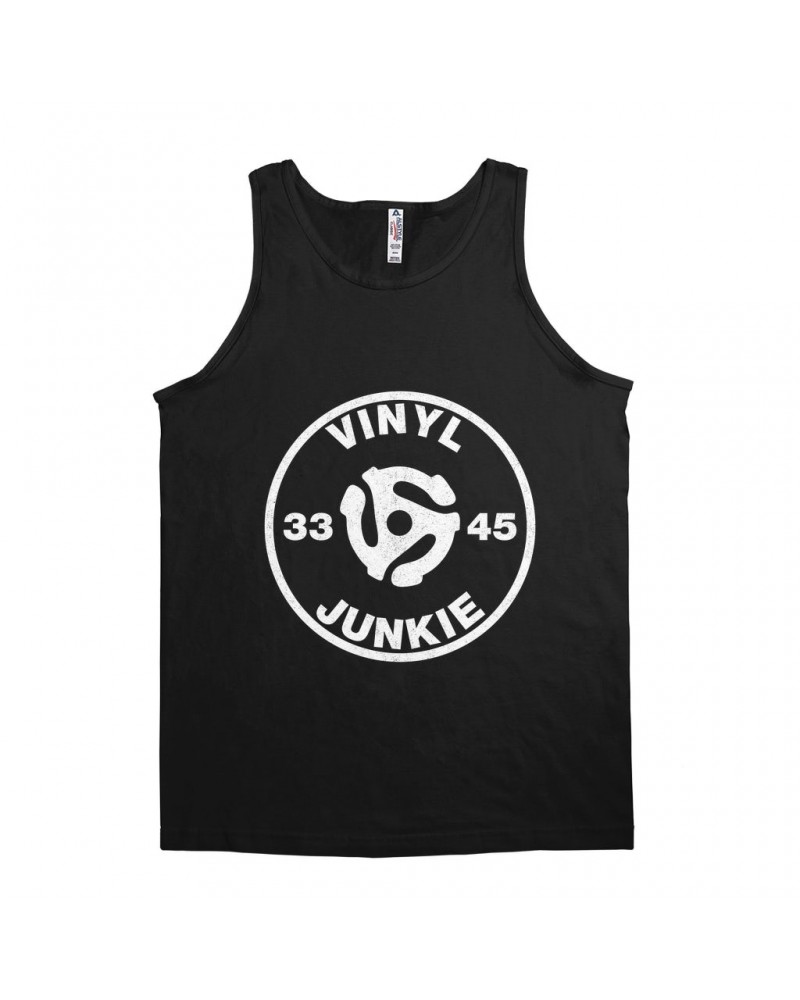 Music Life Unisex Tank Top | Vinyl Junkie Shirt $50.47 Shirts