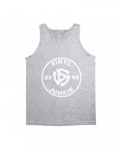 Music Life Unisex Tank Top | Vinyl Junkie Shirt $50.47 Shirts