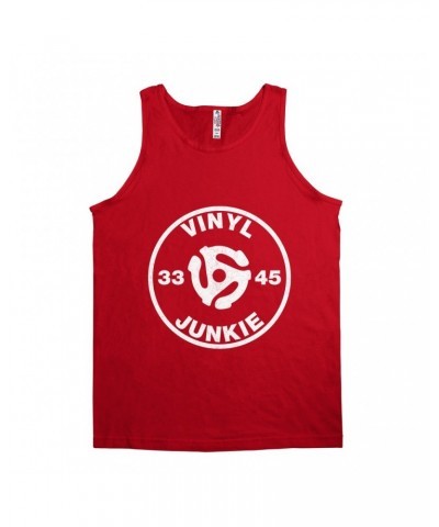 Music Life Unisex Tank Top | Vinyl Junkie Shirt $50.47 Shirts