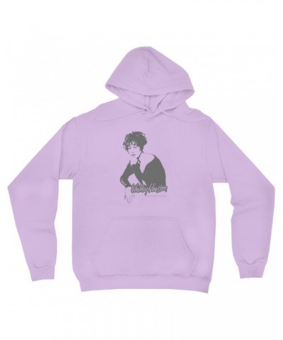 Whitney Houston Hoodie | 1990 Photo In Shadow Design Hoodie $4.72 Sweatshirts