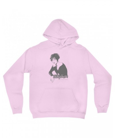 Whitney Houston Hoodie | 1990 Photo In Shadow Design Hoodie $4.72 Sweatshirts