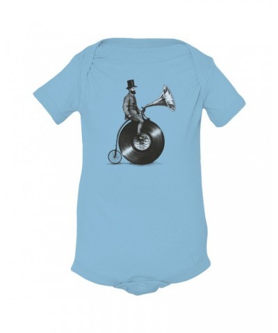 Music Life Baby Onesie | Riding The Gramophone Onesie $5.28 Kids